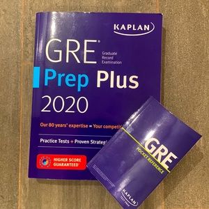 GRE Prep Plus 2020 + GRE pocketbook guide